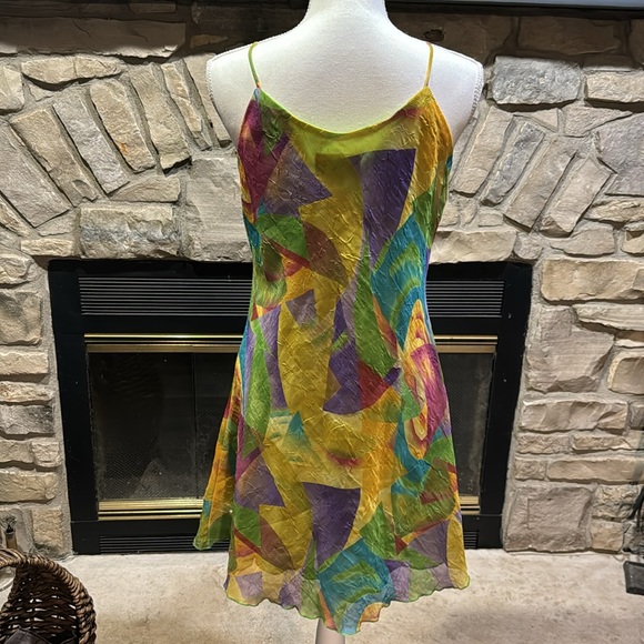 Future Design Retro Dress - Size Medium - Bold Abstract Multicolor Vintage - Picture 5 of 7